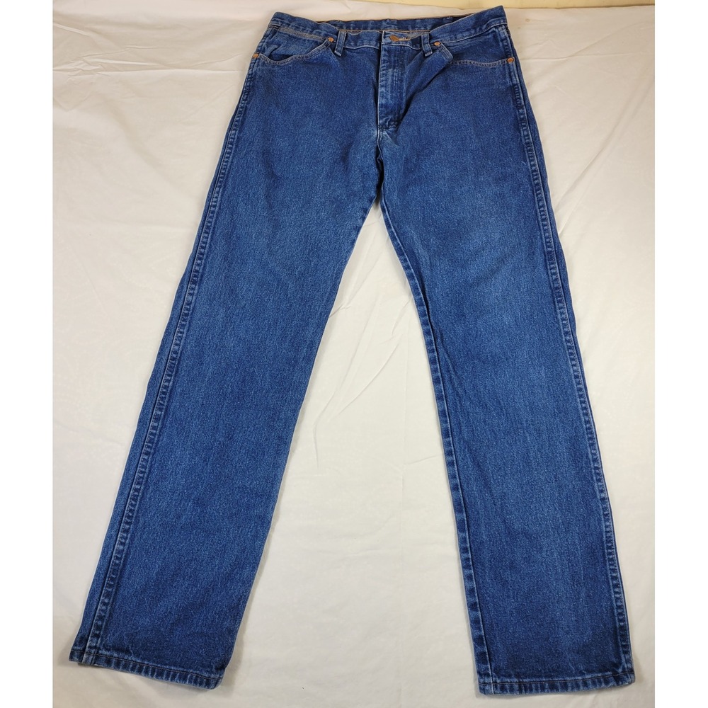 Wrangler 1013MWZPW Premium Performance Cowboy Cut Jeans Mens 34x34 Blue Denim